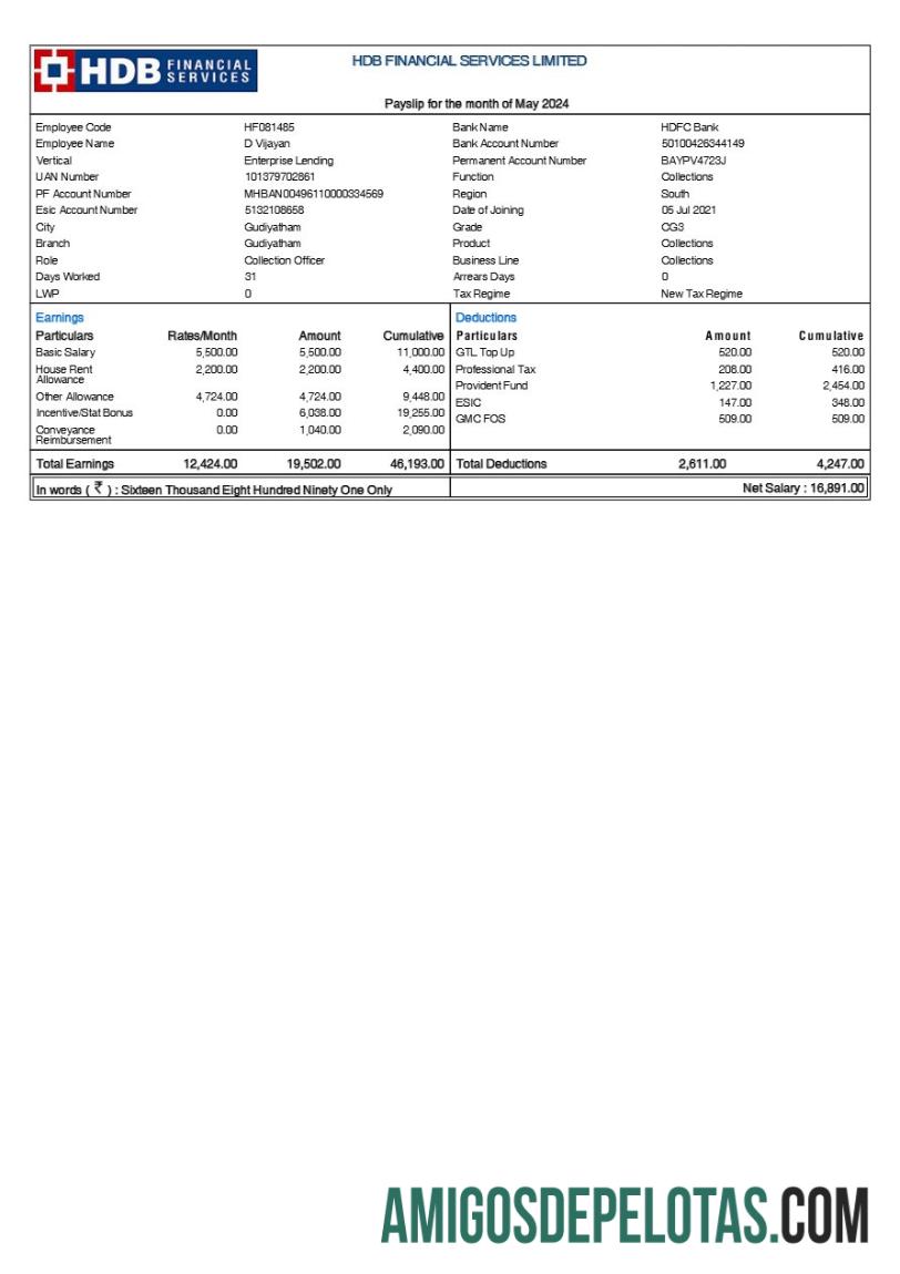Em branco Modelo de recibo de pagamento de serviços financeiros HDB em formatos Word e PDF.pdf, 1